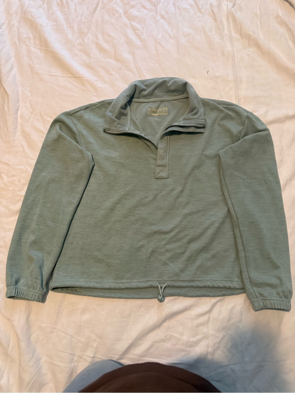 Avalanche Men’s Sage Green Half-Zip Pullover